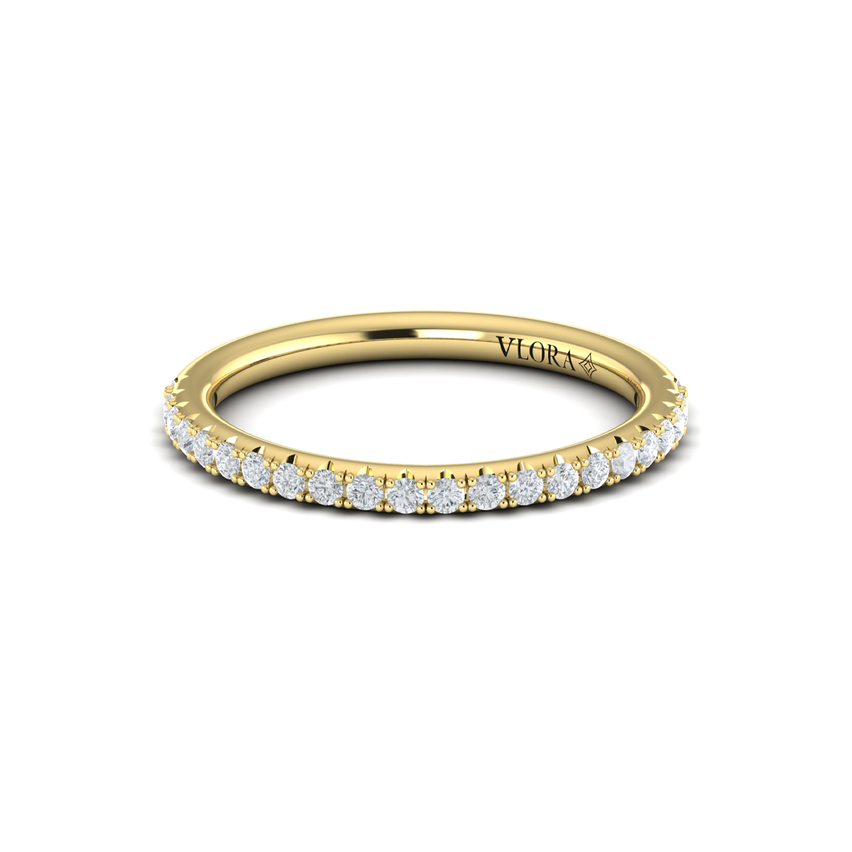 Matching Band for Signature Solitaire Emerald Cut Bezel Engagement Ring