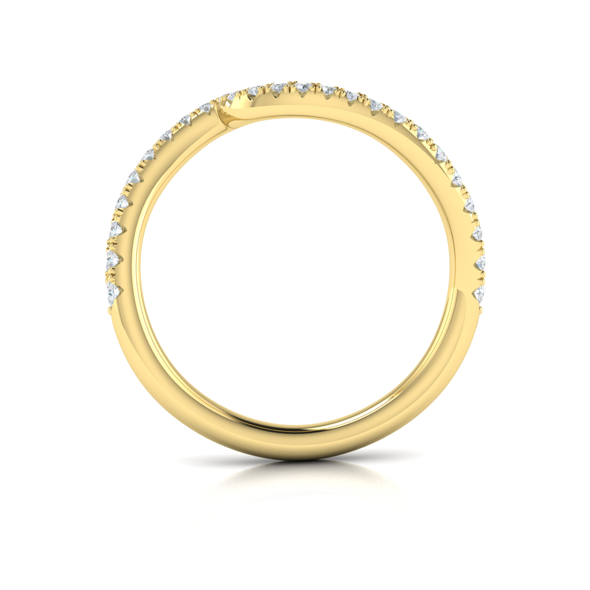 Matching Band for Graceful Curves Engagement Ring