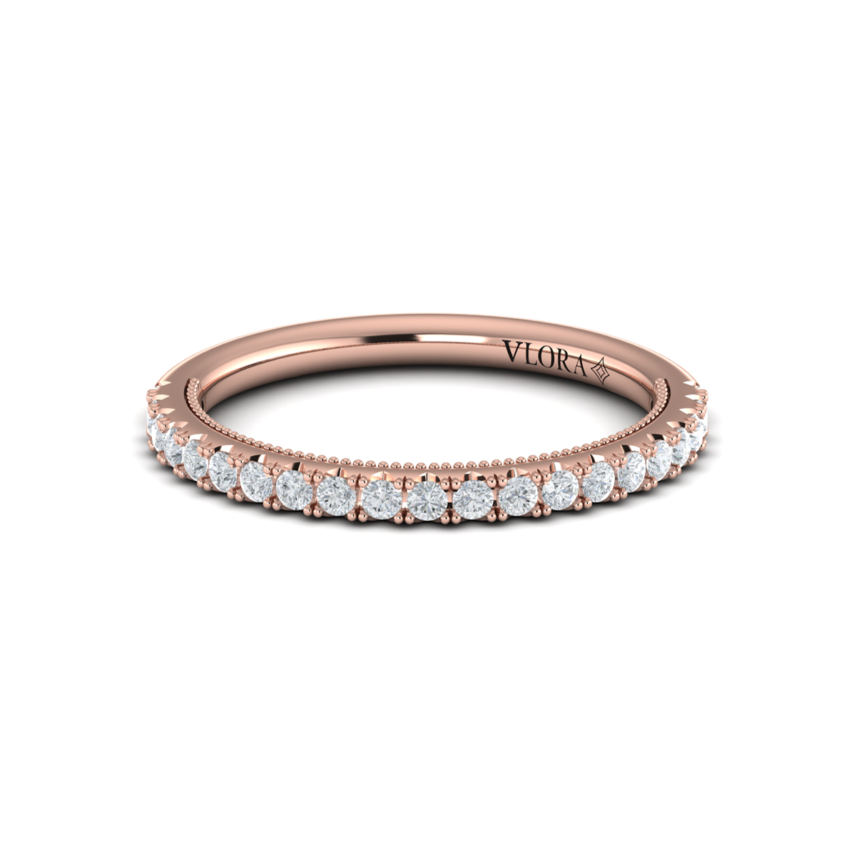 Matching Band for Deco Elegance Halo Oval Engagement Ring
