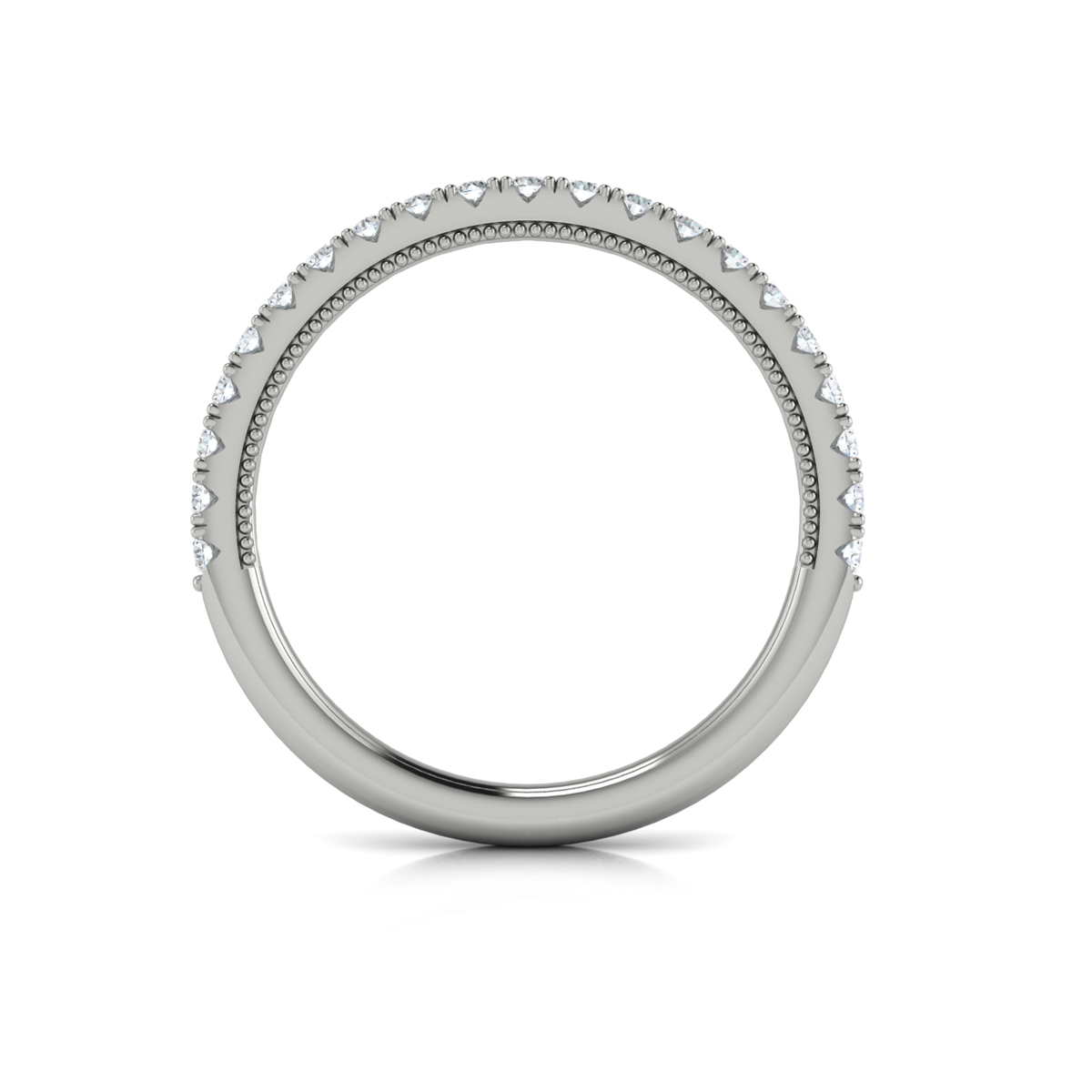 Matching Band for Deco Elegance Halo Oval Engagement Ring