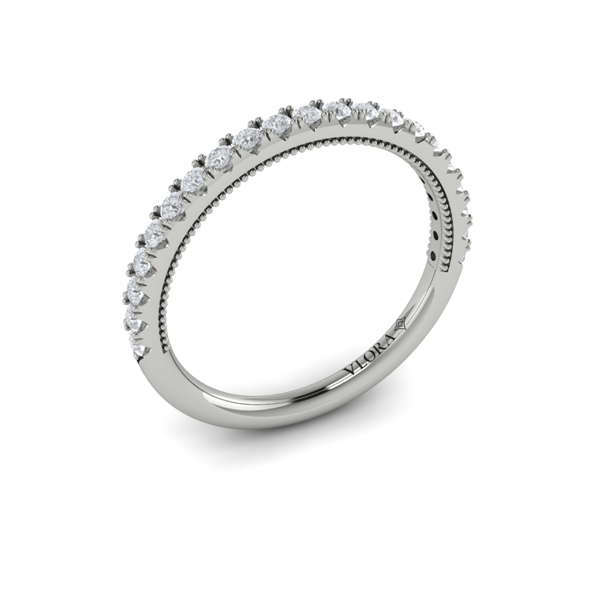 Matching Band for Deco Elegance Halo Oval Engagement Ring