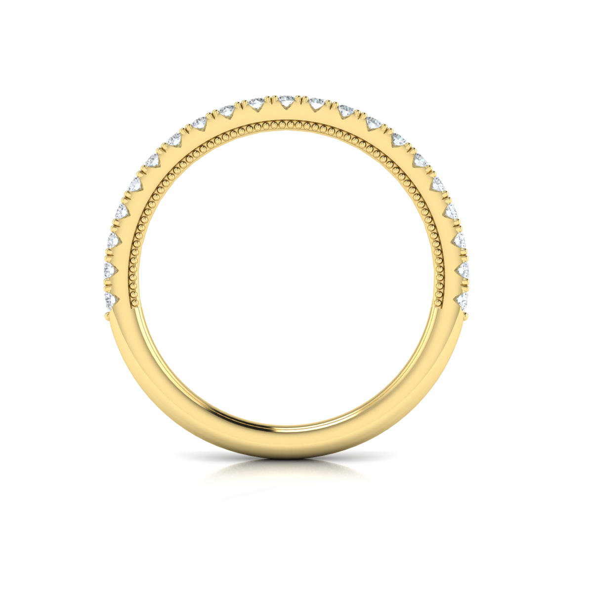 Matching Band for Deco Elegance Halo Oval Engagement Ring