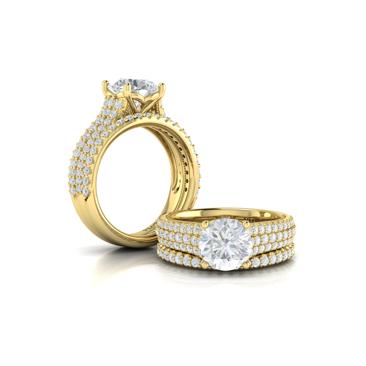 Matching Band for Ravishing Round Engagement Ring