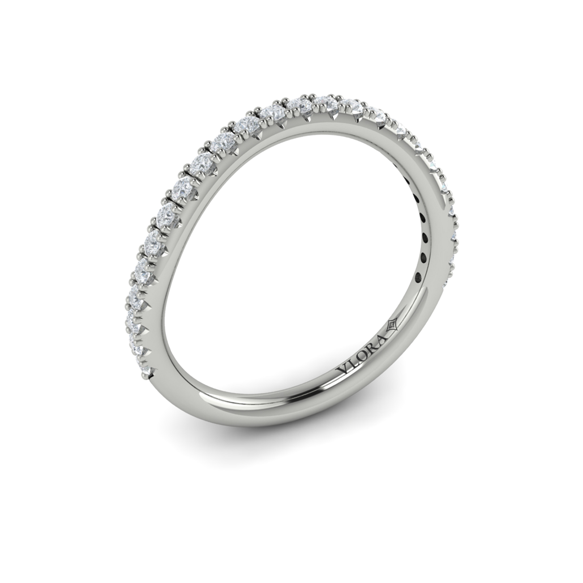 Matching Band for Flora Hidden Halo Engagement Ring
