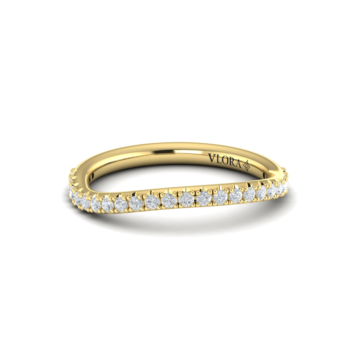 Matching Band for Flora Hidden Halo Engagement Ring