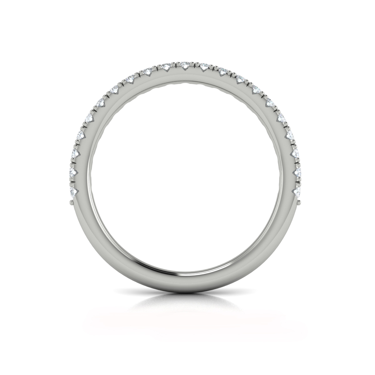 Matching Band for Graceful Halo Engagement Ring