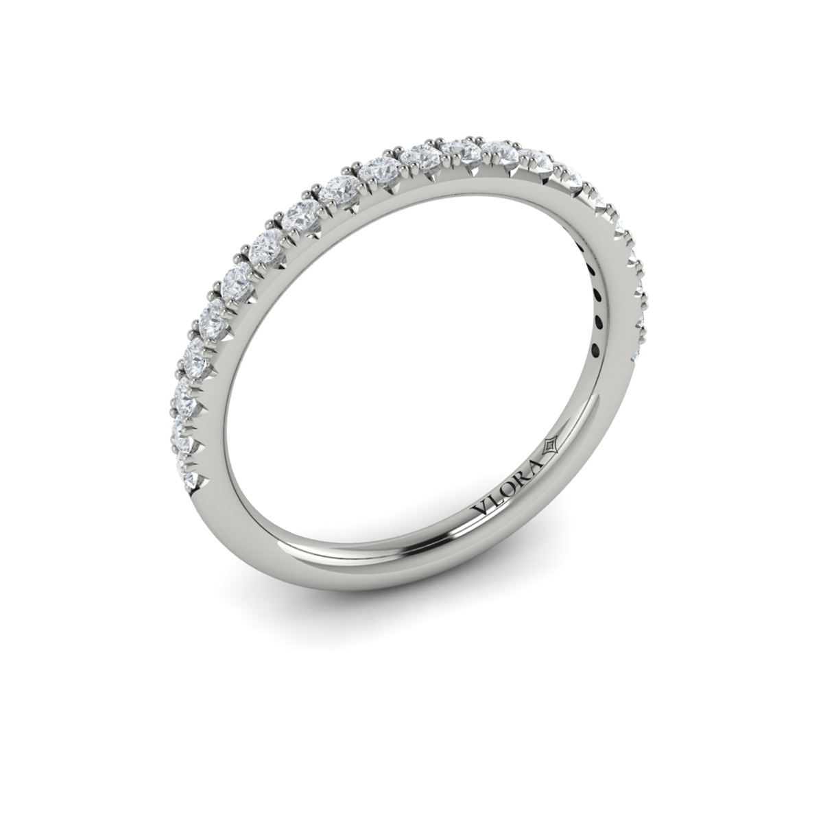 Matching Band for Graceful Halo Engagement Ring