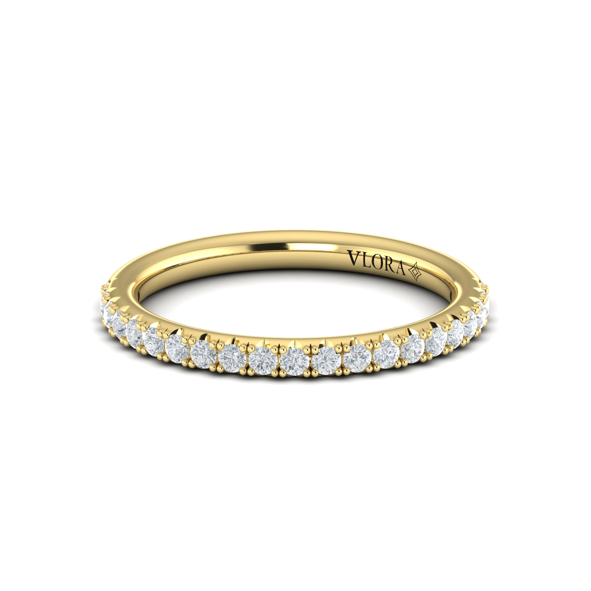 Matching Band for Graceful Halo Oval Engagement Ring