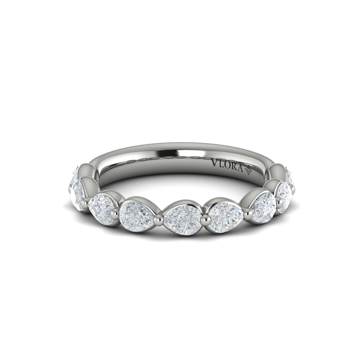 Matching Band for Cascade Oval Engagement Ring