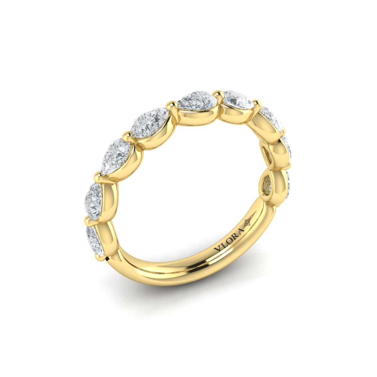Matching Band for Cascade Oval Engagement Ring