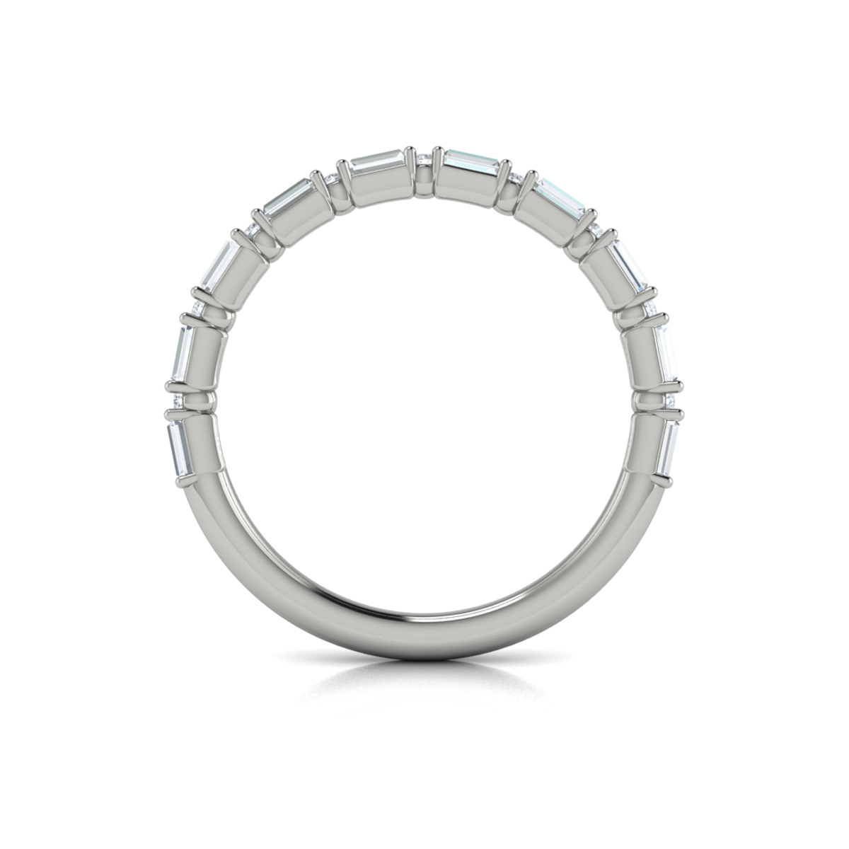 Matching Band for Opulent Oval Engagement Ring