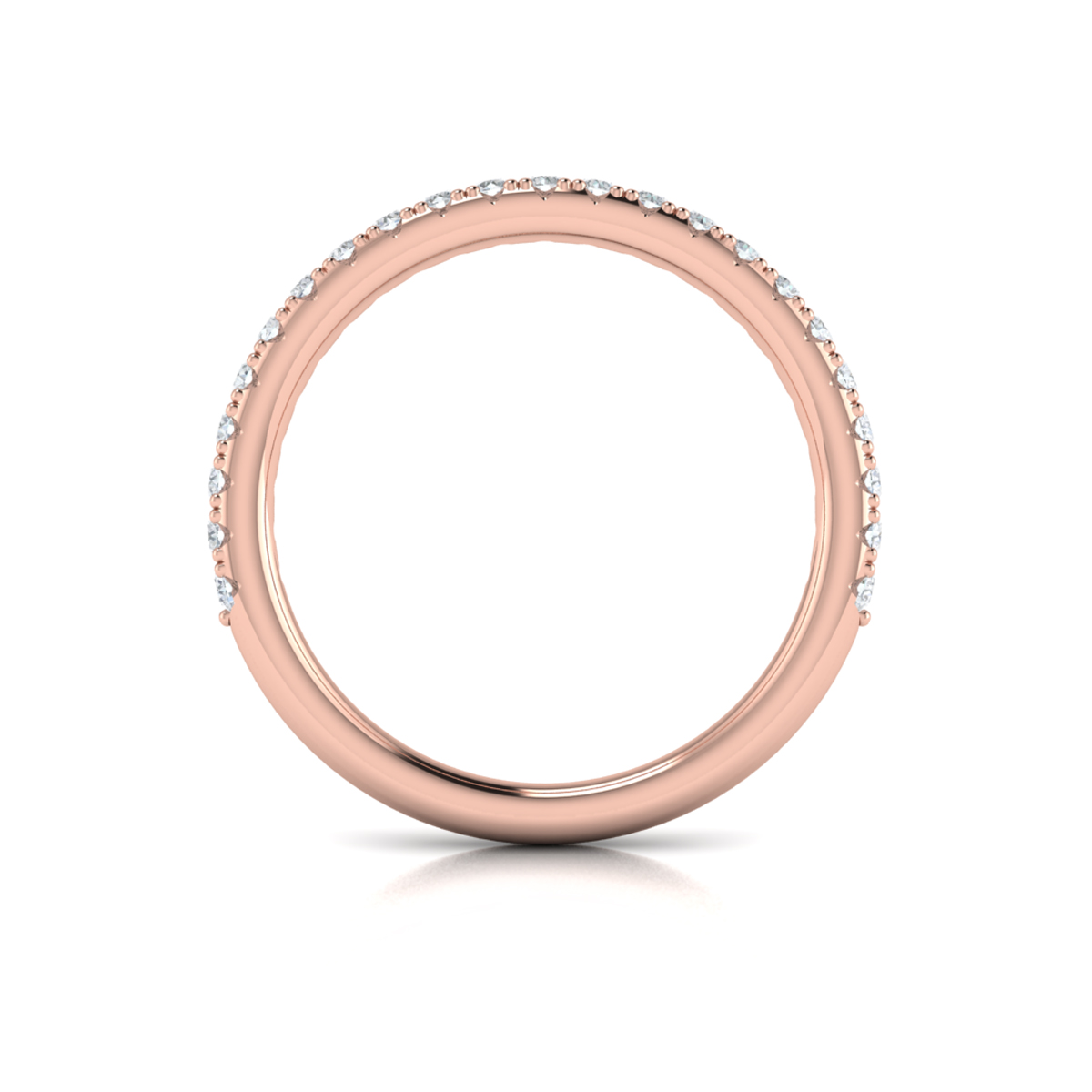 Matching Band for Woven Embrace Three Stone Engagement Ring