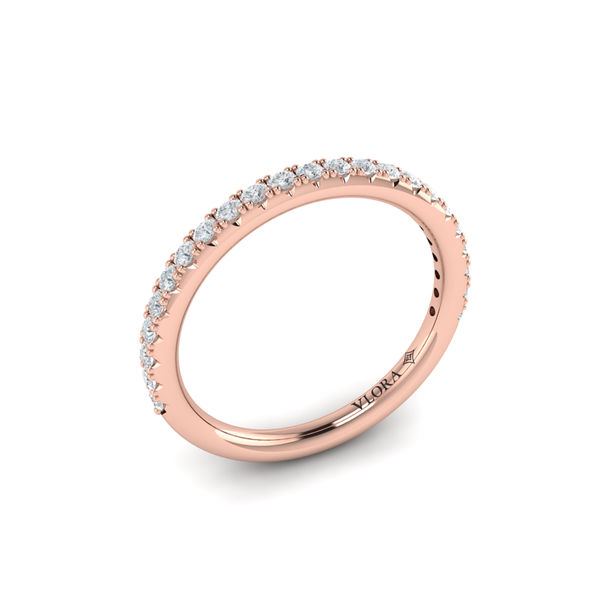 Matching Band for Woven Embrace Three Stone Engagement Ring