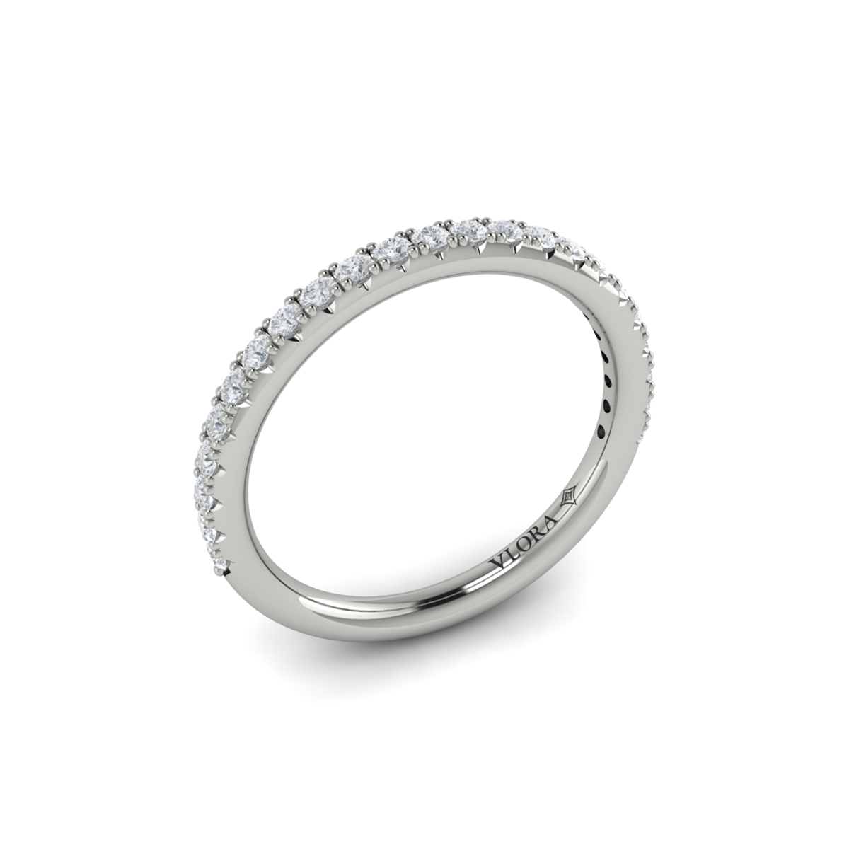 Matching Band for Woven Embrace Three Stone Engagement Ring