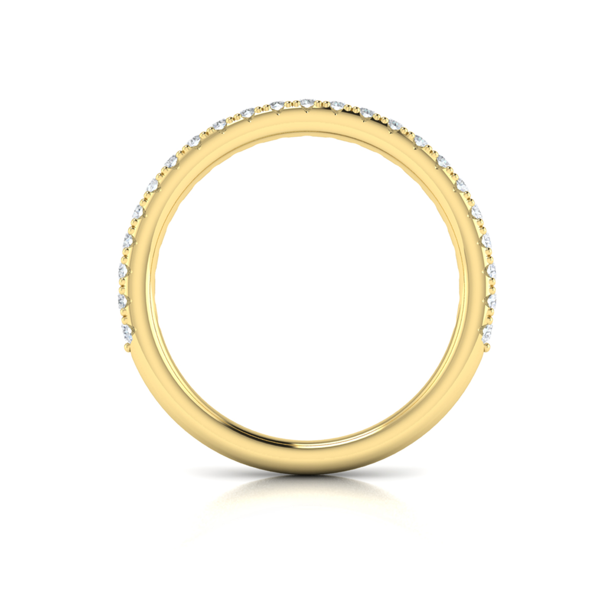 Matching Band for Woven Embrace Three Stone Engagement Ring