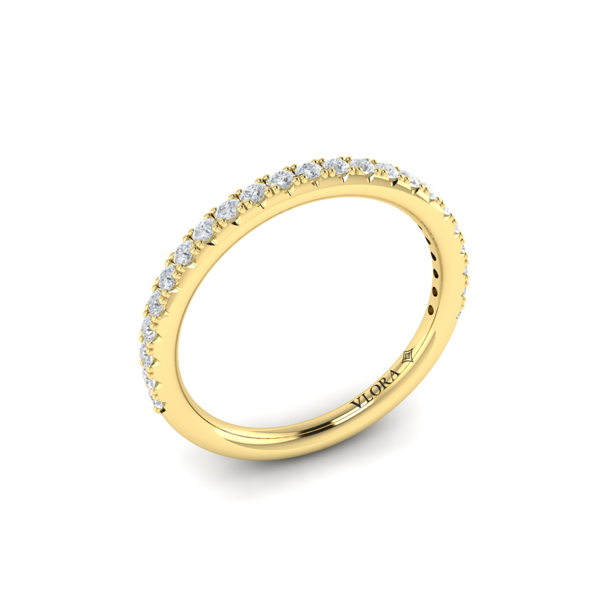 Matching Band for Woven Embrace Three Stone Engagement Ring