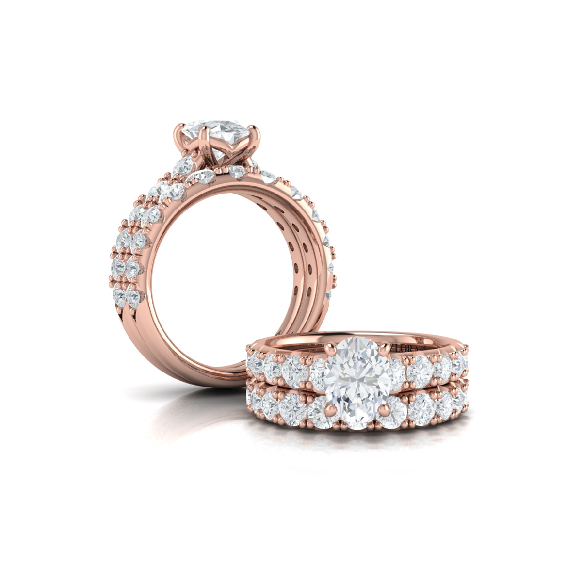 Matching Band for Luxe Classic Oval Engagement Ring