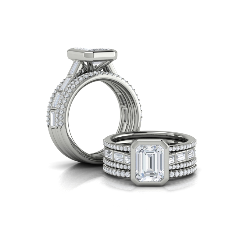Modern Cathedral Engagement Ring