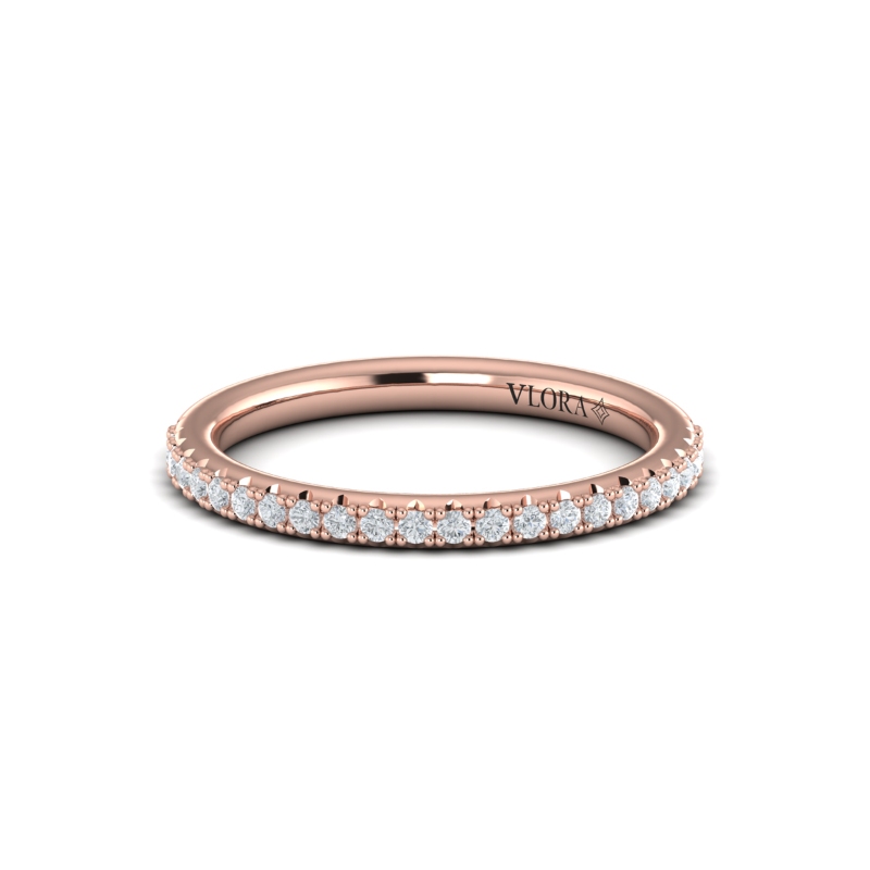 Matching Band for Triple Band Pave Oval Engagement Ring