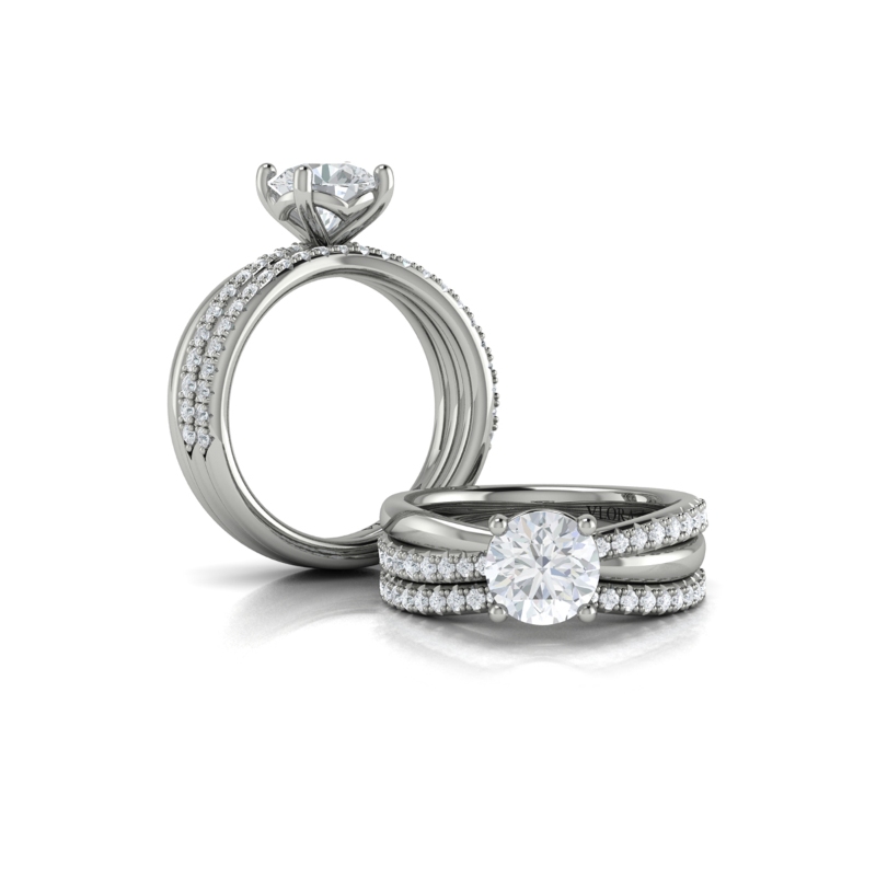 Matching Band for Twisted Pave Classic Engagement Ring