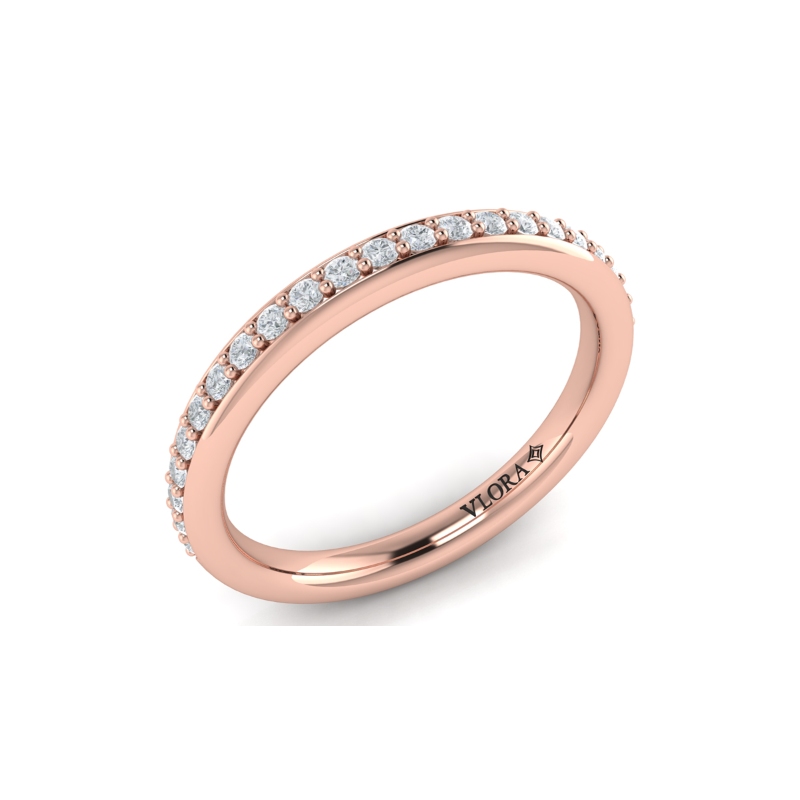Matching Band for Bold Bezel Emerald Cut Engagement Ring