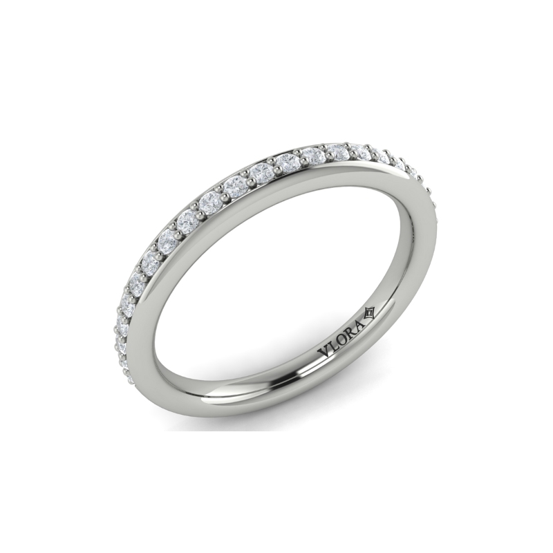 Matching Band for Bold Bezel Emerald Cut Engagement Ring