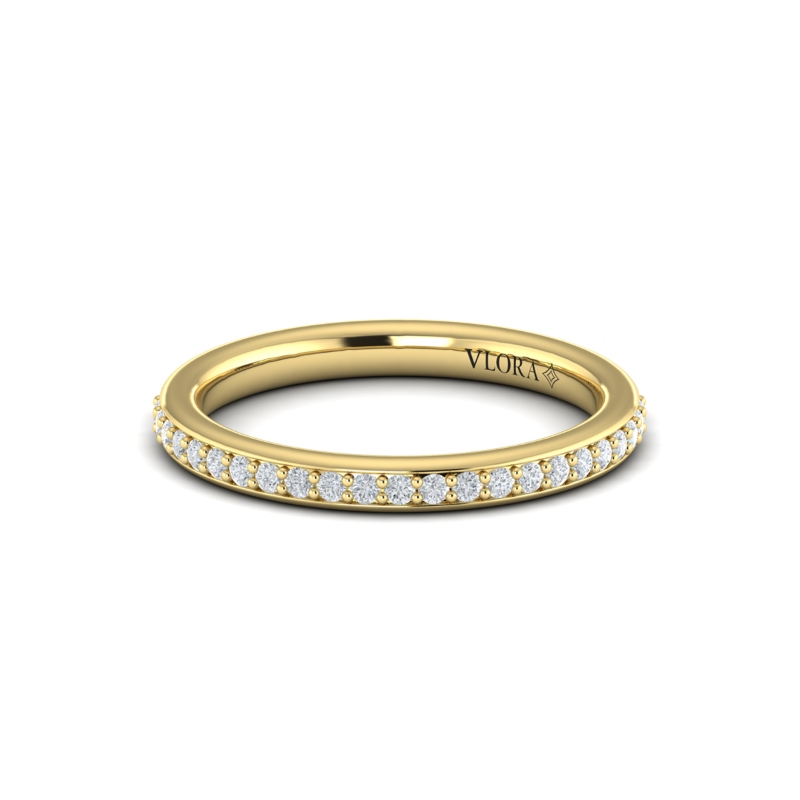 Matching Band for Bold Bezel Emerald Cut Engagement Ring