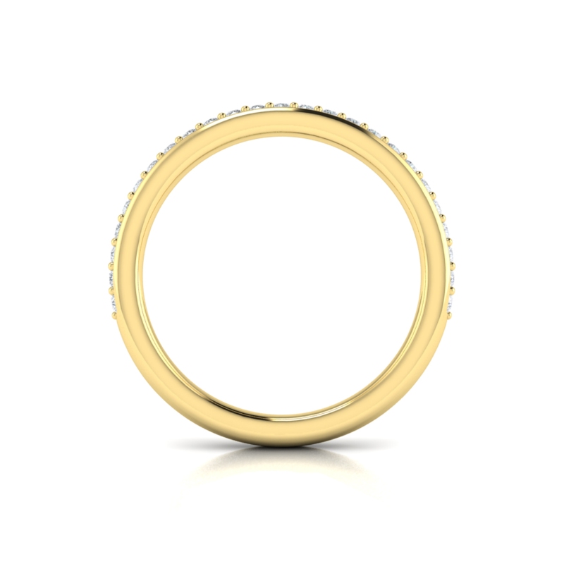 Matching Band for Bold Bezel Emerald Cut Engagement Ring