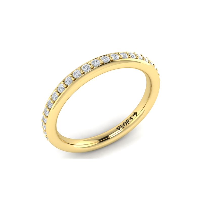 Matching Band for Bold Bezel Emerald Cut Engagement Ring