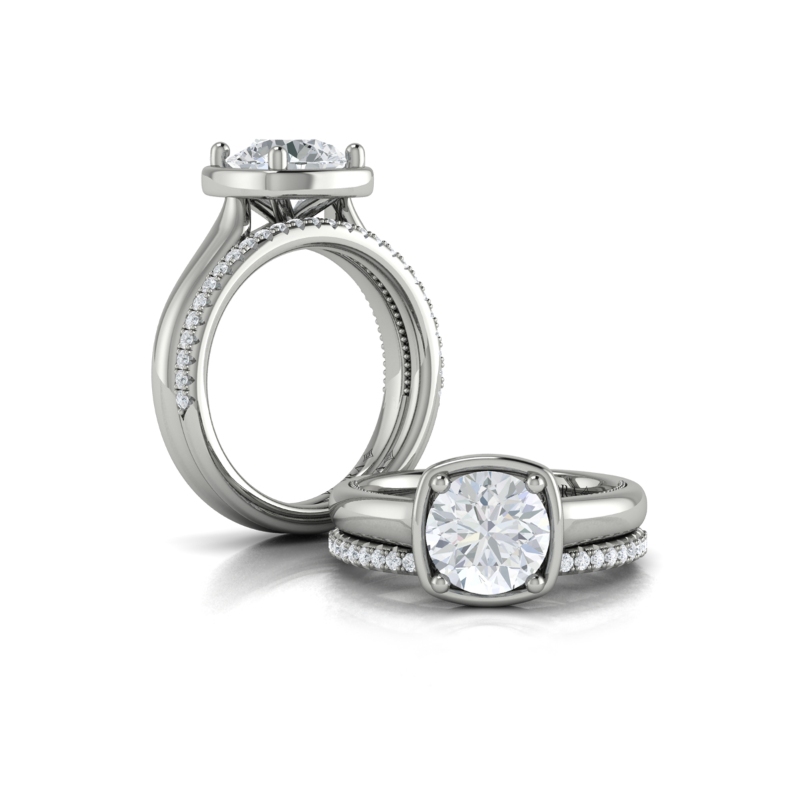Matching Band for Frame Engagement Ring