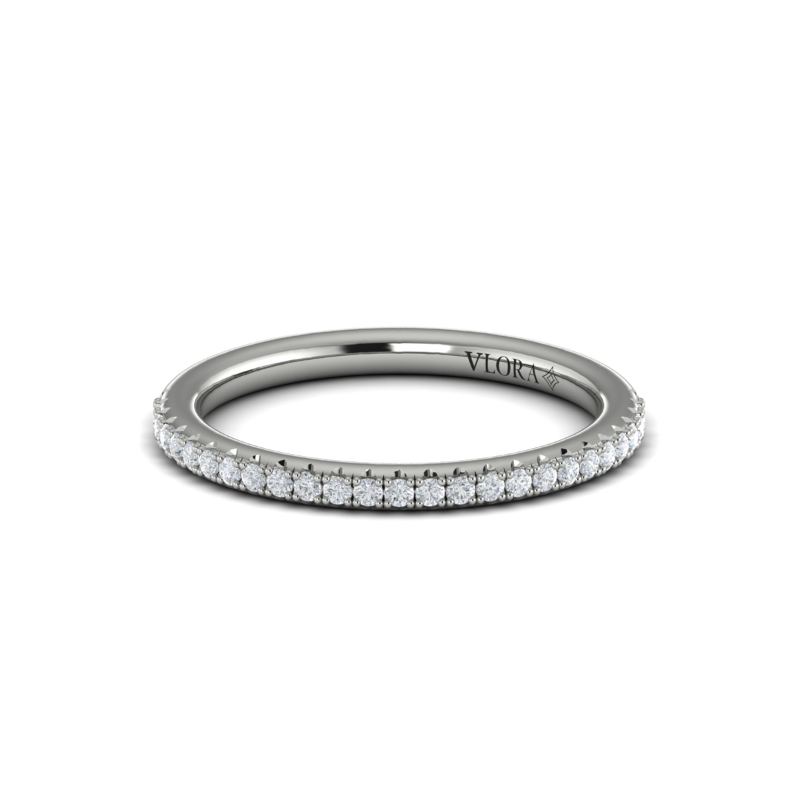 Matching Band for Fluted Emerald Cut Engagement Ring
