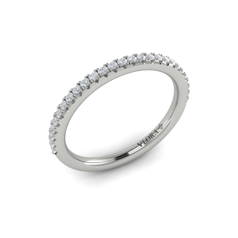 Matching Band for Fluted Emerald Cut Engagement Ring