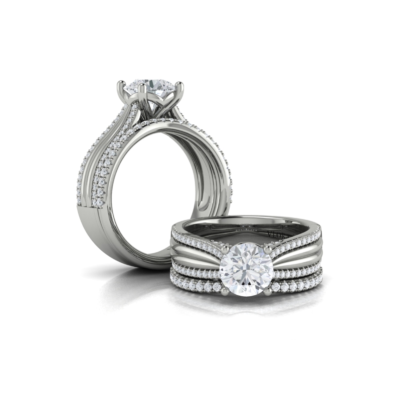 Matching Band for Cathedral of Joy Engagement Ring