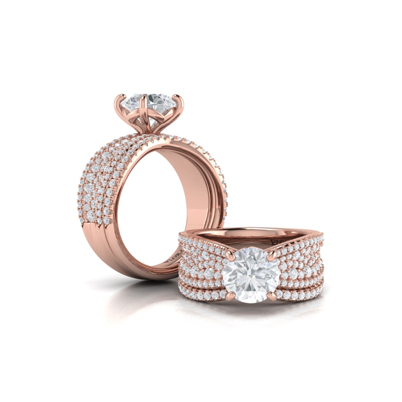 Matching Band for Bold Pave Engagement Ring