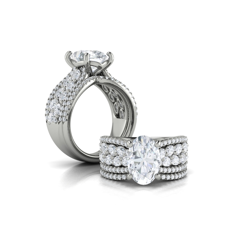 Matching Band for Extravagance Engagement Ring