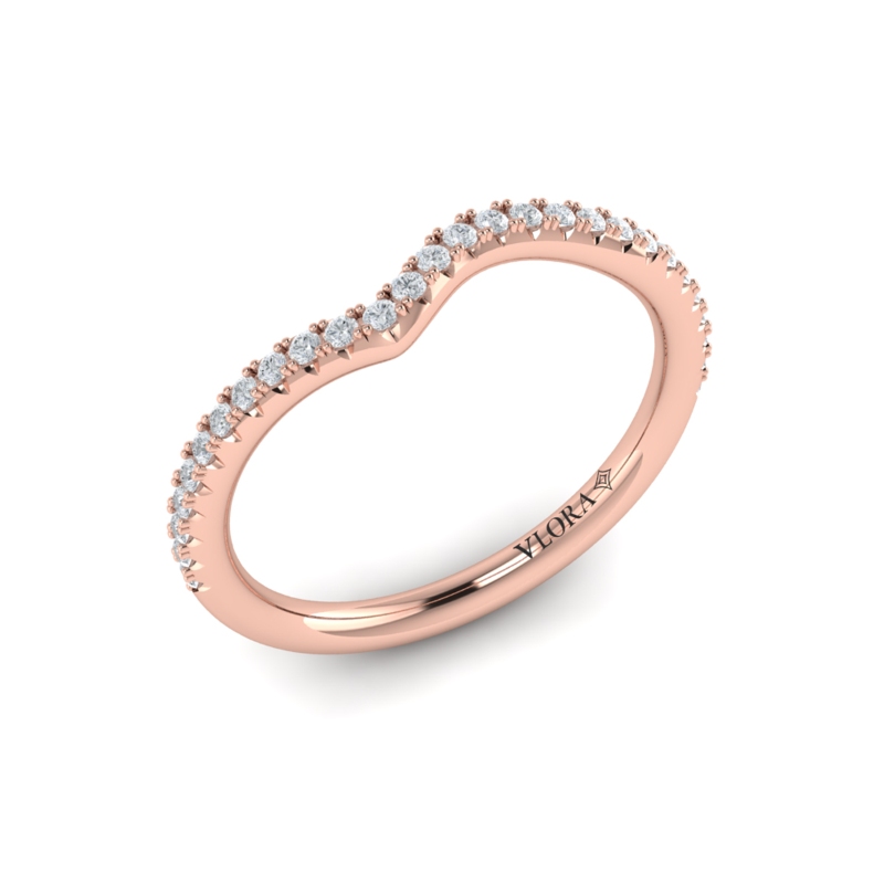 Matching Band for Teardrop Bezel Engagement Ring