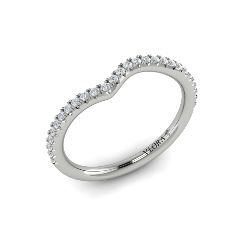 Matching Band for Teardrop Bezel Engagement Ring