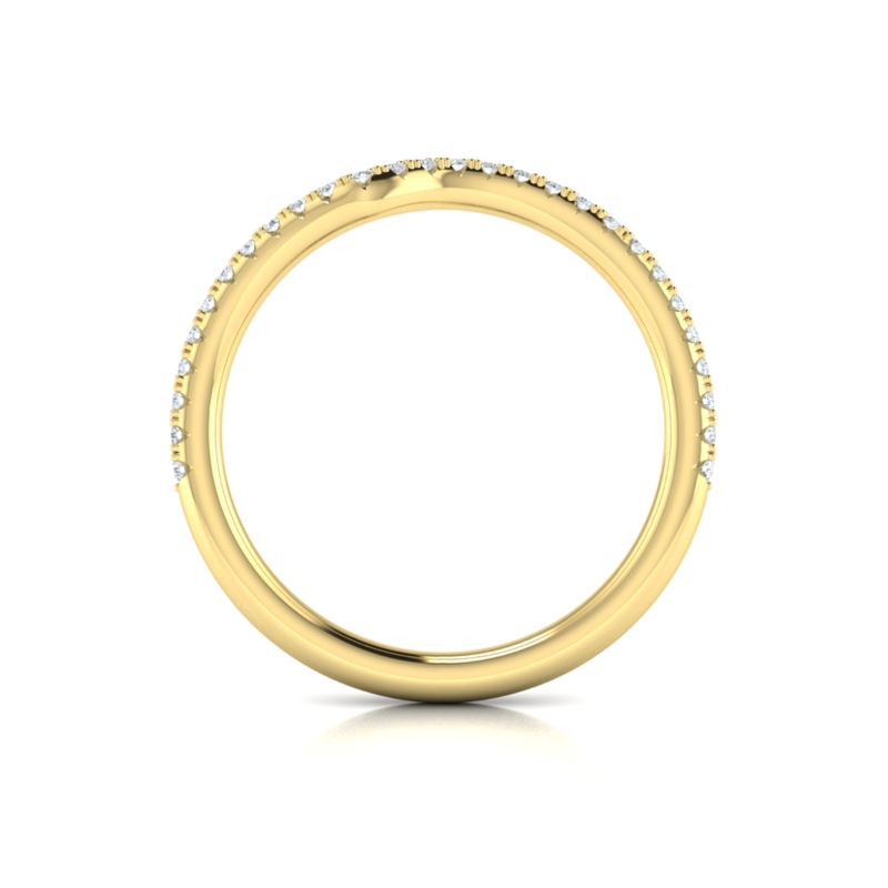Matching Band for Teardrop Bezel Engagement Ring