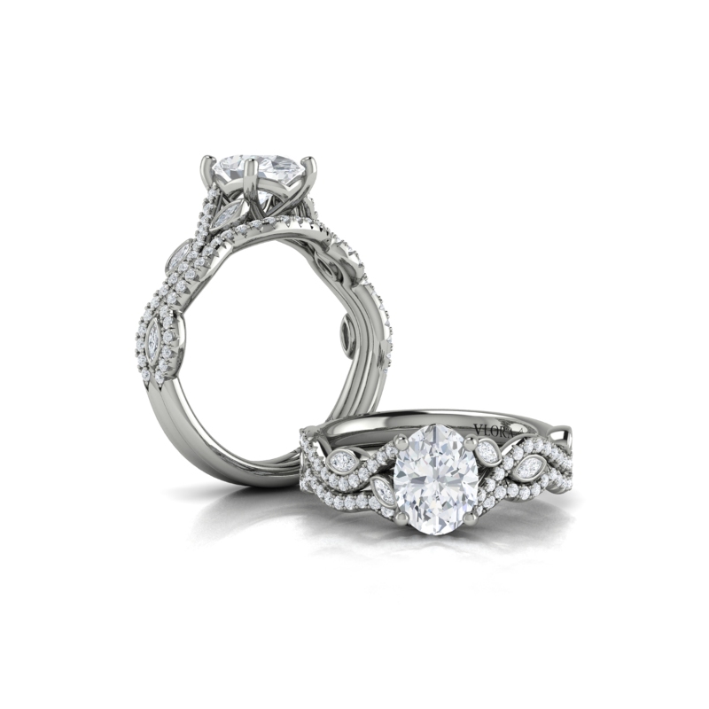 Matching Band for Botanical Oval Engagement Ring