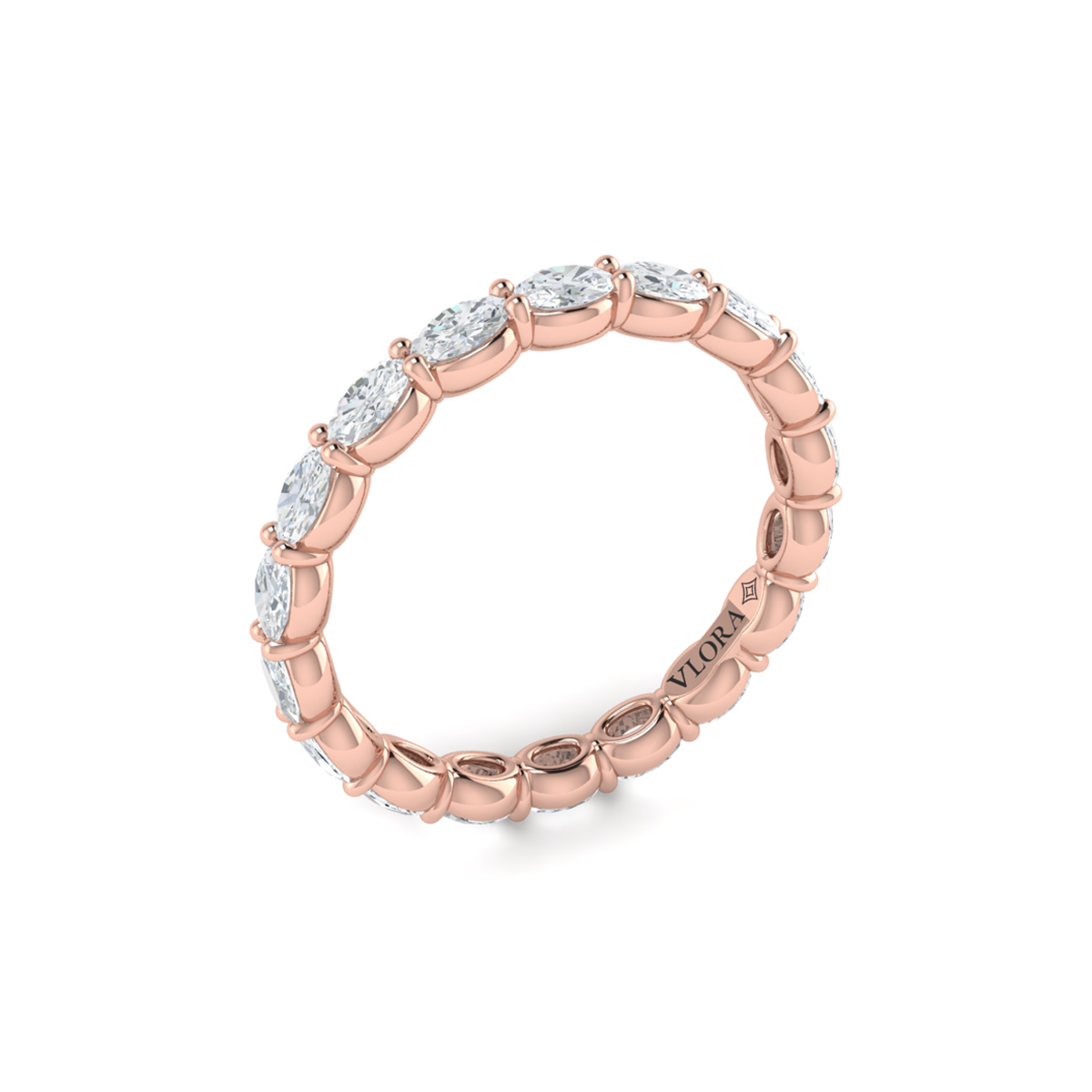 Graceful Oval Eternity Band