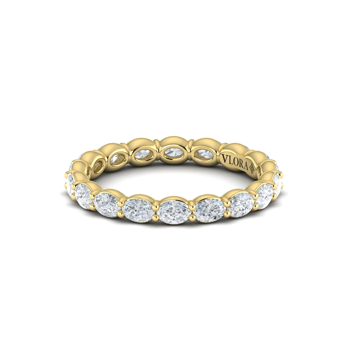 Graceful Oval Eternity Band