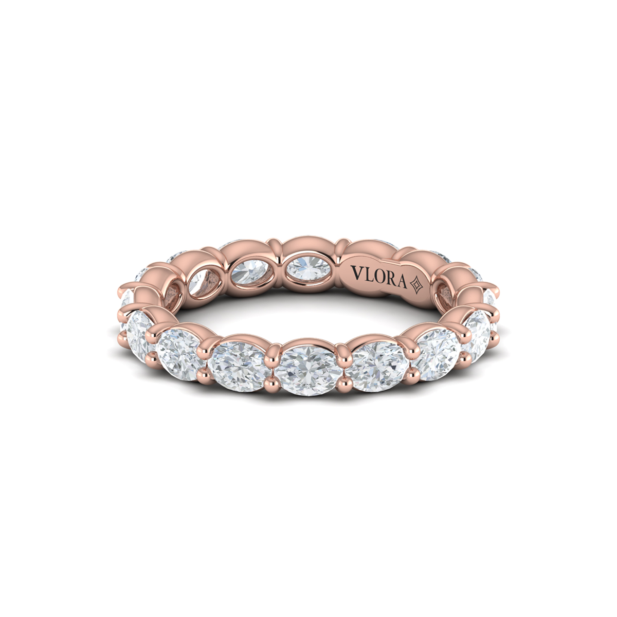Elegant Oval Eternity Ring
