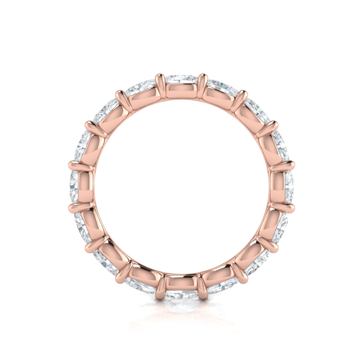 Elegant Oval Eternity Ring