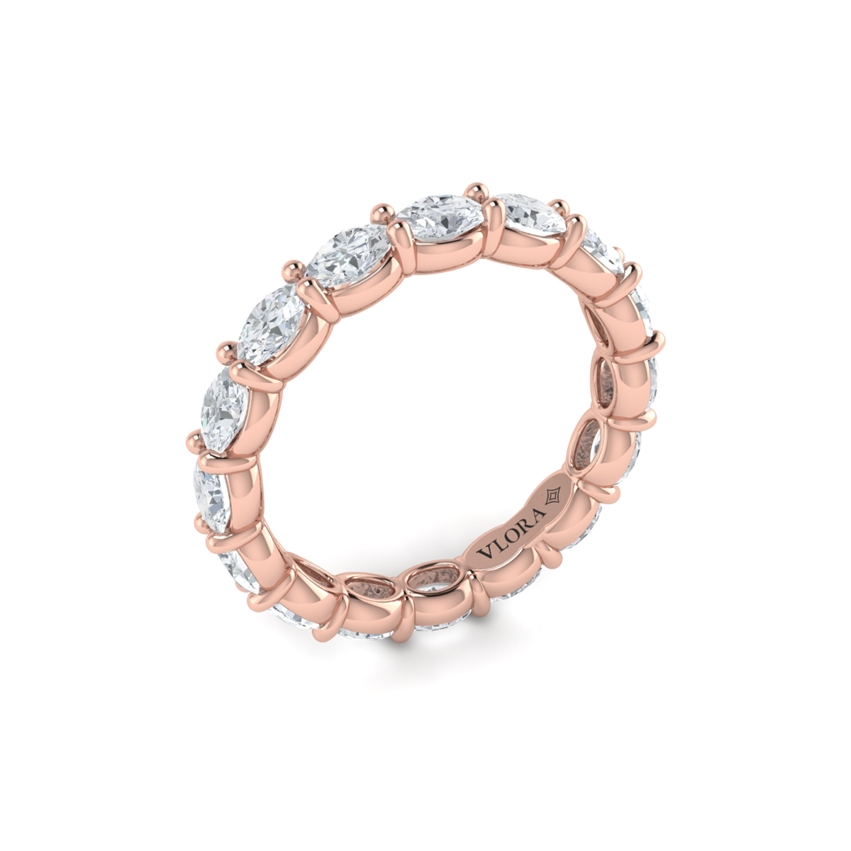 Elegant Oval Eternity Ring