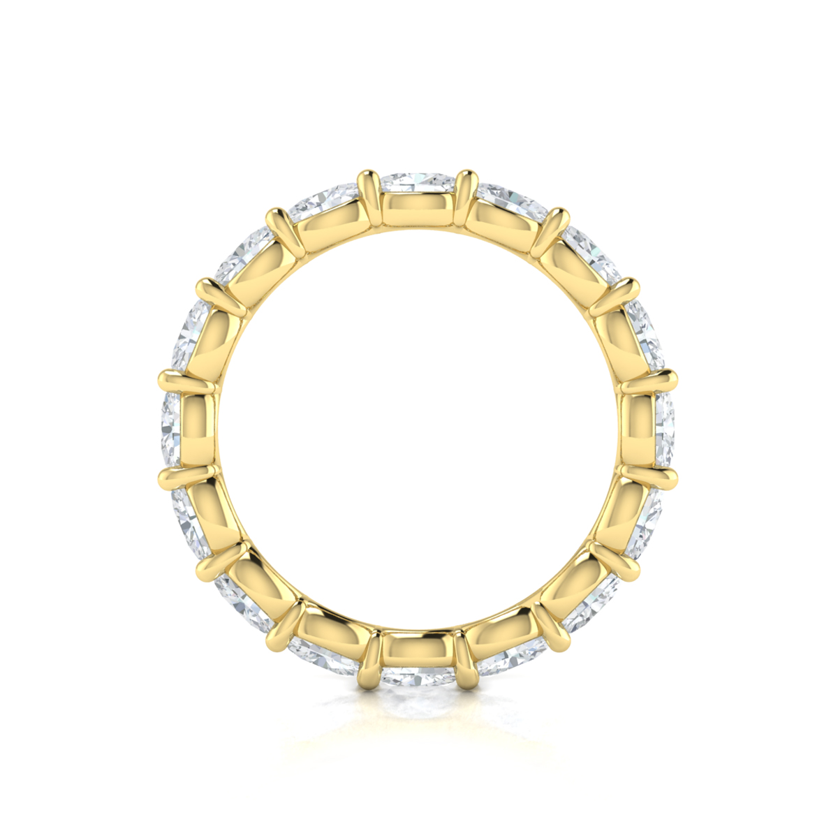 Elegant Oval Eternity Ring