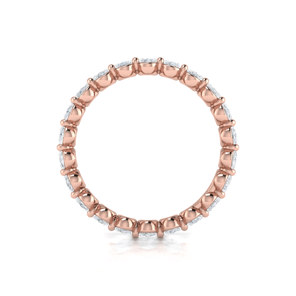 Luminous Oval Eternity Ring