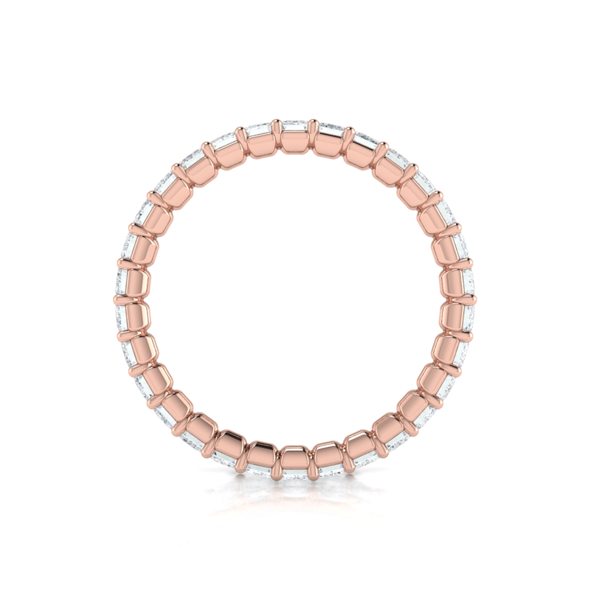 Bold Emerald Cut Eternity Ring