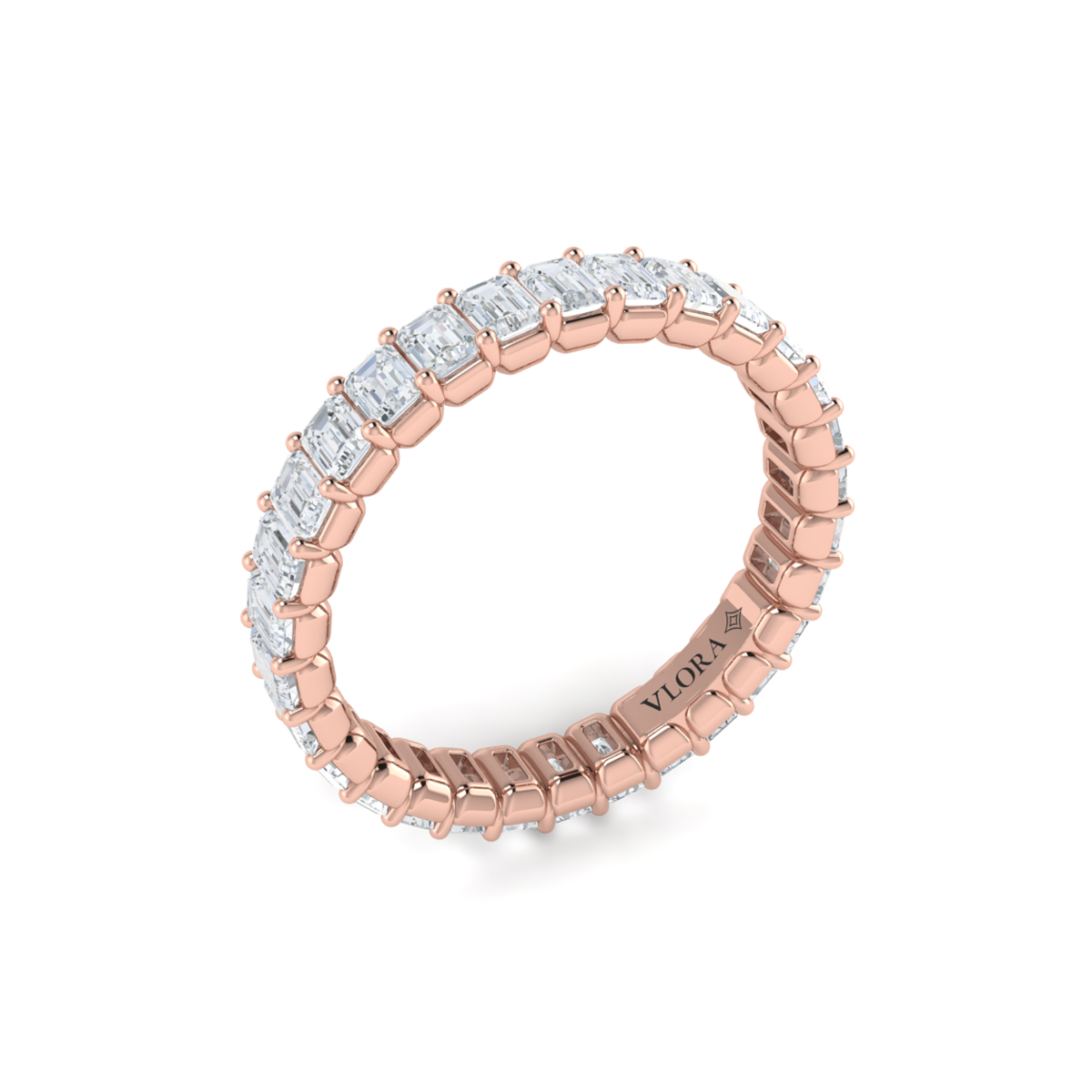 Bold Emerald Cut Eternity Ring