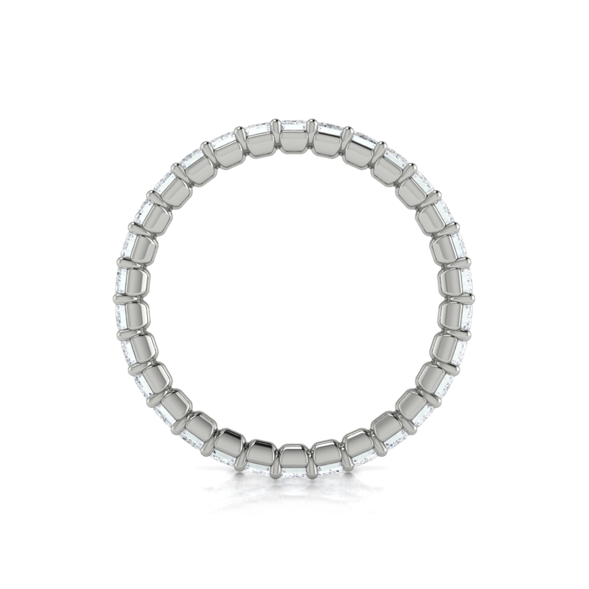 Bold Emerald Cut Eternity Ring
