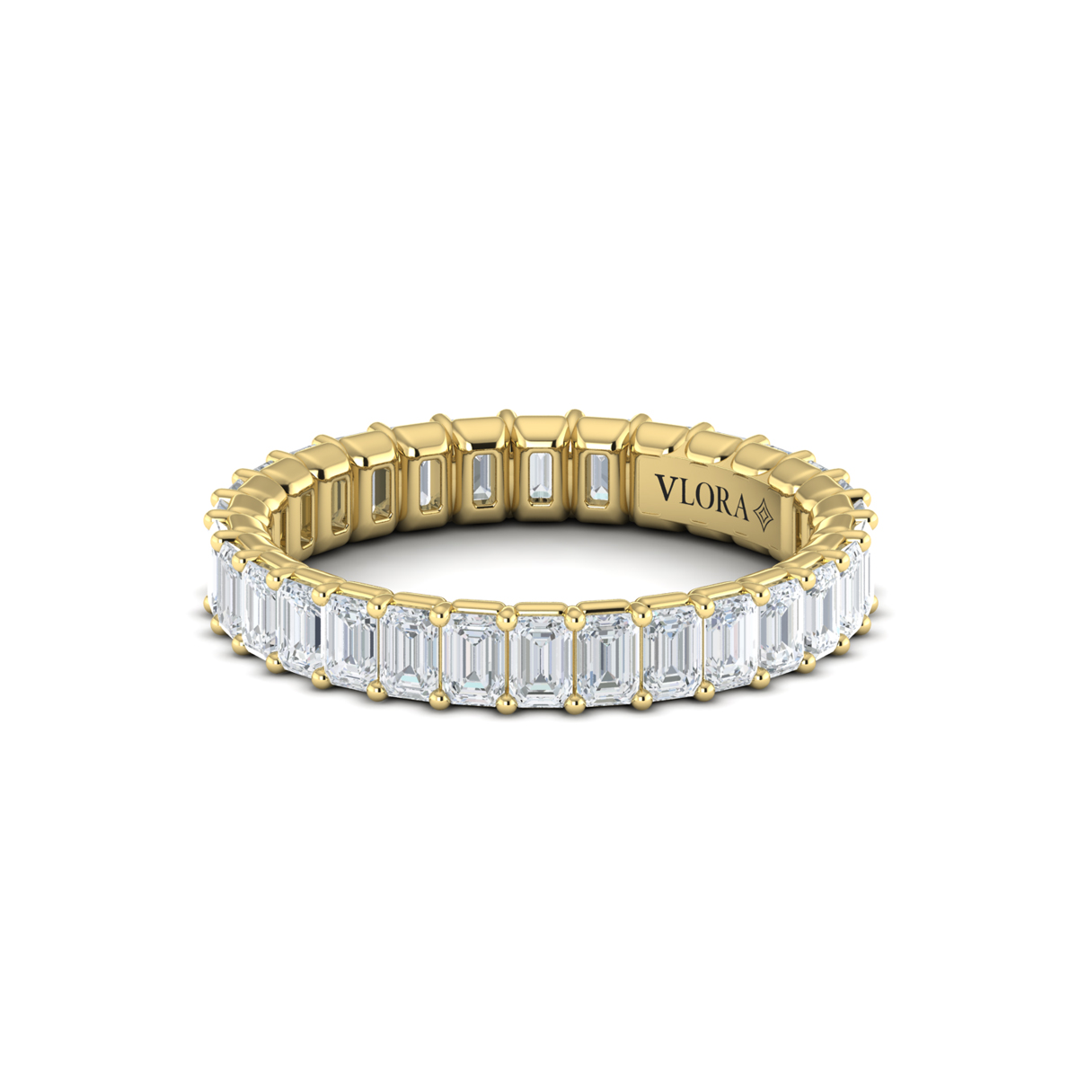 Bold Emerald Cut Eternity Ring